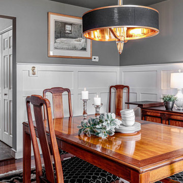 AFTER Dining Room Decor Coordinating with Kitchen Design
