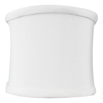 Down White Clip-On Sconce Shell Lampshade