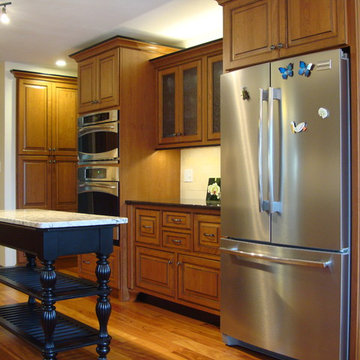 Cherry Kitchen w/ Wood Hood