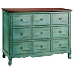 Elk Home - Elk Home 12027 Hartford - 48" 3-Drawer Chest - This three-drawer chest has an apothecary-inspiredHartford 48" 3-Drawe Aged Blue/Moonstone/ *UL Approved: YES Energy Star Qualified: n/a ADA Certified: n/a  *Number of Lights:   *Bulb Included:No *Bulb Type:No *Finish Type:Aged Blue/Moonstone/Wood Tone