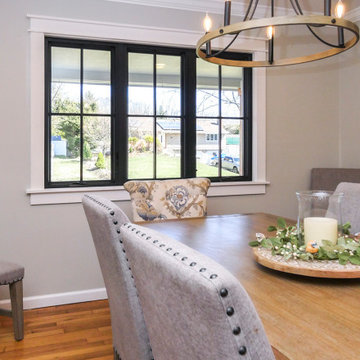 New Black Windows in Gorgeous Dining Room - Renewal by Andersen Long Island, NY
