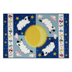Fun Rugs - Fun Rugs Olive Kids Collection Sleepy Sheep Area Rug, 39"x58" - Kids Rugs