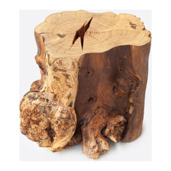 Log side table - elm stump - Coffee Tables & Side Tables