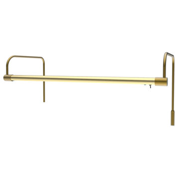 21" Slim Line Frame Light, Antique Brass With Plug-In Installation