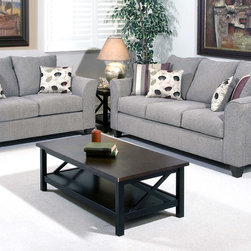 Innovate Brass Gray Sofa Set - Sofas