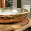 Rounded Copper Serving Pan with Lid, Copper, 22cm