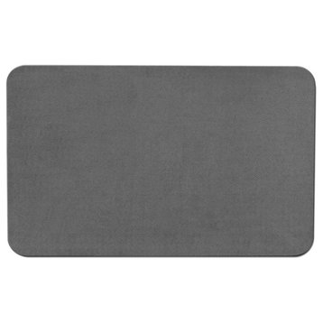 Skid-Resistant Area Rug Gray, 4'x4'