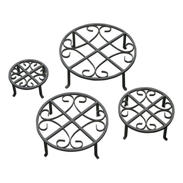 Plant Stand Set/4 Black