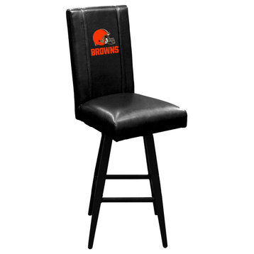 Cleveland Browns Secondary Swivel Bar Stool With Black Vinyl