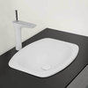 19" Cameo Rectangular Ceramic Drop-In Sink without Overflow in White