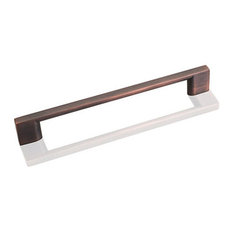 Jeffrey Alexander Sutton 6-1/4" Handle Pull, Dark Brushed Antique Copper