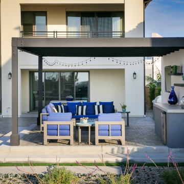 Modern outdoor entertainer in Carmel Valley