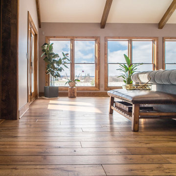 Rustic Home: hardwood flooring that removed health issues
