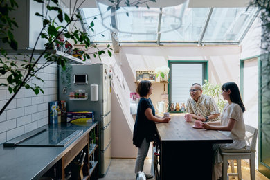 神戸にあるエクレクティックスタイルのおしゃれな住まいの写真