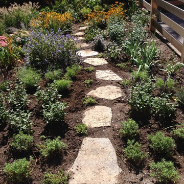 Newly Installed Entryway Garden