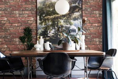 Danish dining room photo in Seattle