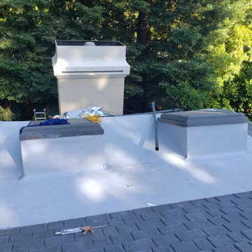 Hillsborough Da Vinci slate roof - Self adhere TPO on flat areas
