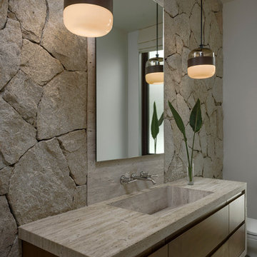 Cabo Custom Home-Powder Bath by Hyde Evans Design