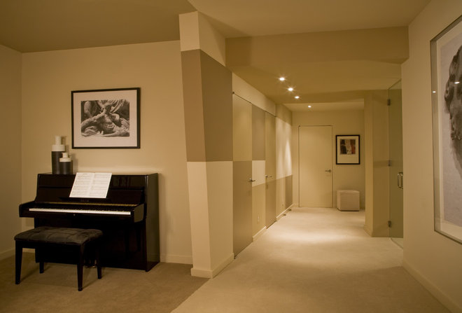 Contemporary Basement by Ernesto Santalla PLLC