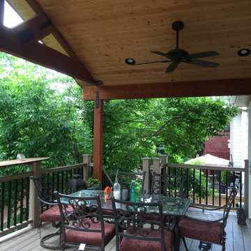 Curved deck and patio cover- Highlands Ranch, CO