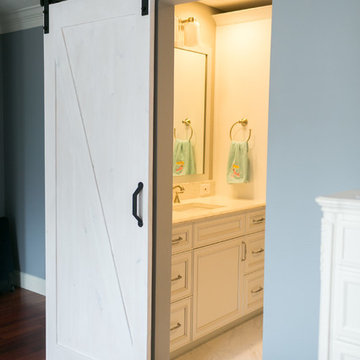 Child's Bathroom Remodel with Barn Door