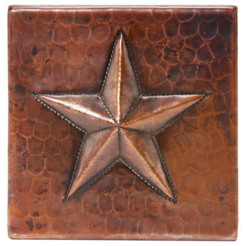 Premier Copper Products T4DBS_PKG4 Package of Four 4" x 4" - Copper