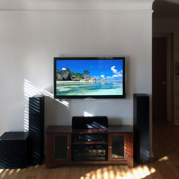 Wallmounted HDTV and Surround Surround in Phoenix/Arcadia Home