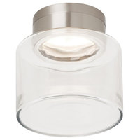 Tech Lighting Casen Drum LED Ceiling Flush Mount, Clear