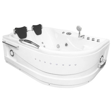 Whirlpool Bathtub 67"x47" Hot Tub Double Pump Heater, Cayman