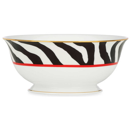 Scalamandre Zebras Round Serving Bowl by Lenox