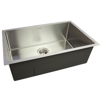 CNOX GOURMET Satin Stainless Steel Kitchen Sink (32x20x9 in)