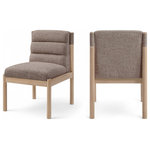 Meridian Furniture - Eloura Dining Chair, Brown, Linen Textured Fabric, Natural Finish, Set of 2 - Indulge in the allure of the Brown Eloura Dining Chair by Meridian Furniture. Its captivating design and luxurious Brown elevate any space with effortless elegance. Crafted with precision and durability in mind, this stunning piece becomes the focal point of gatherings, fostering moments of connection and warmth. Embrace sophistication and style with the Eloura Dining Chair, a testament to exquisite taste and timeless beauty.