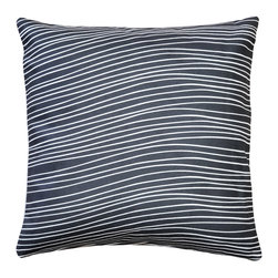 Pillow Decor - Meraki Charcoal Black Throw Pillow 19x19, with Polyfill Insert - Decorative Pillows