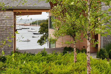 Photo of a contemporary landscaping in Boston.