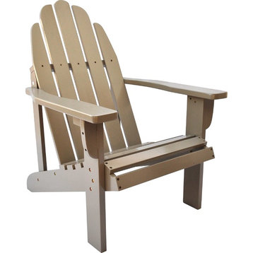 Catalina Adirondack Chair, Aqua, Taupe Gray