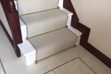 Karndean Hallway & Wool Carpet stair runner