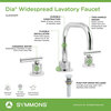 Dia Widespread Two-Handle Bathroom Faucet with Push Pop Drain Assembly (1.0 GPM), Polished Chrome