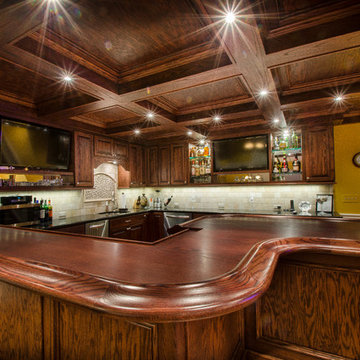 Custom Solid Oak Bar