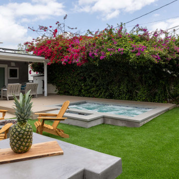 Luscious Backyard with Fire Pit