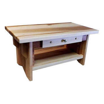 Personal Altar, Solid Maple With Open Shelf and Small Drawer for Extra Storage