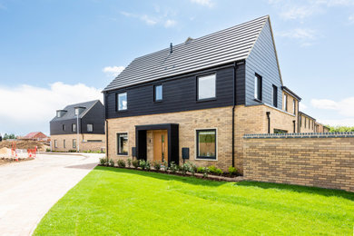 This is an example of a modern house exterior in Cambridgeshire.