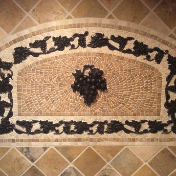 Kitchen remodel with Honed Travertine Backsplash