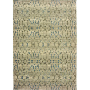 Oriental Weavers Raleigh 1807H Ivory/Blue Area Rug 3'10'' X  5' 5''