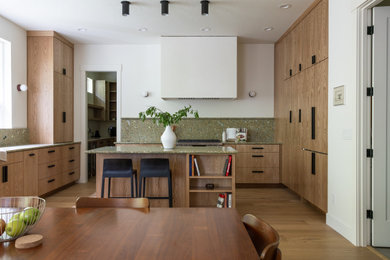 Danish kitchen photo in Portland