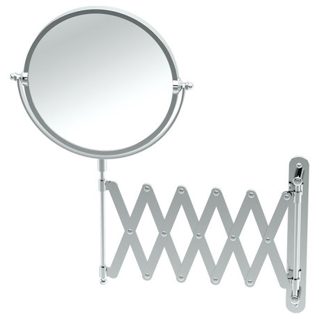 Premier Accordion Wall Mirror, Chrome