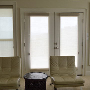 Roller Shades in a Modern Home in Austin