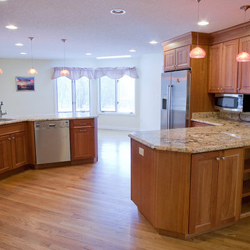 Natural lighting with natural cherry.