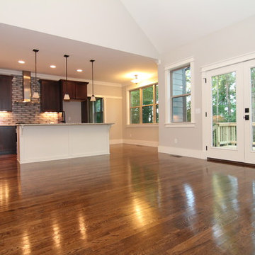 Open kitchen and living room
