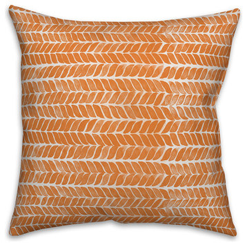 Autumn Herringbone 18"x18" Throw Pillow Cover