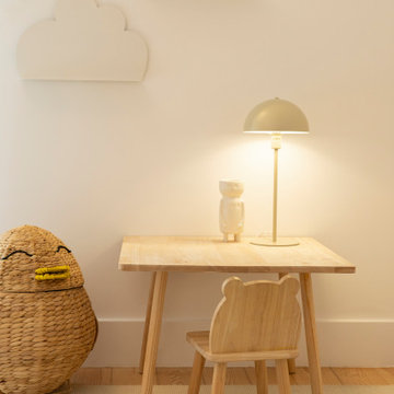 Child Desk with Cloud Wall Shelves, Lisbon